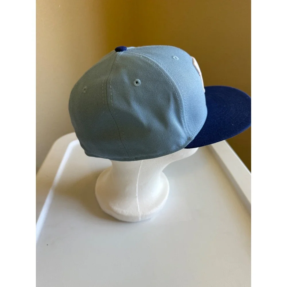 New Era 59FIFTY Texas Rangers Fitted Hat Size 7 1/4 Blue Navy MLB Baseball Cap
